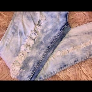 distressed jeans